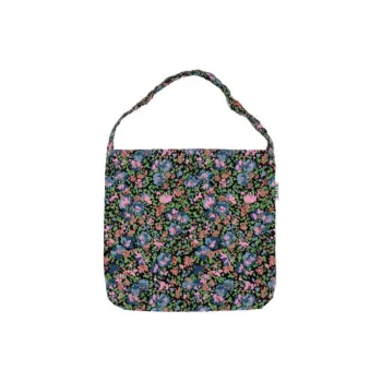 Emis Cotton Tote Bag Shopping Bag Handbag Regular Women's Black