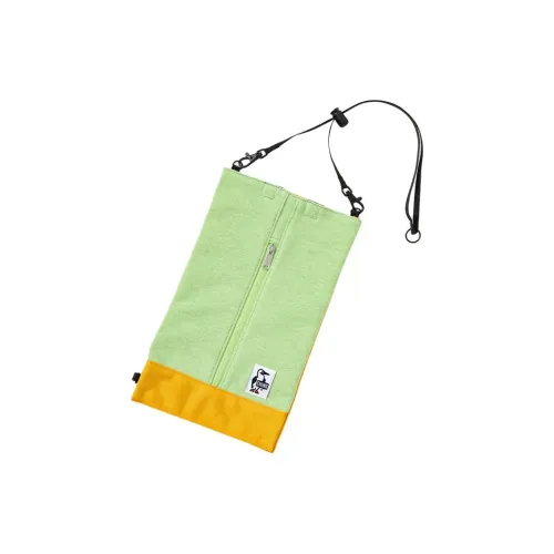 CHUMS Storage Bag Emerald Green With Yellow Accents