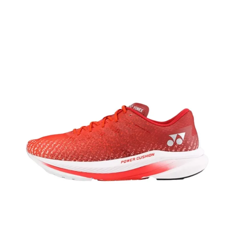 YONEX Abrasion Resistant Breathable Low Top Running Shoes Men's Red-0