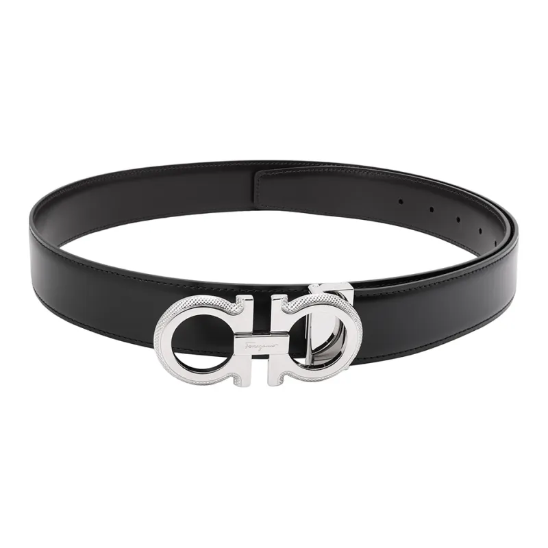 Ferragamo Gancini Leather Belts Men-4