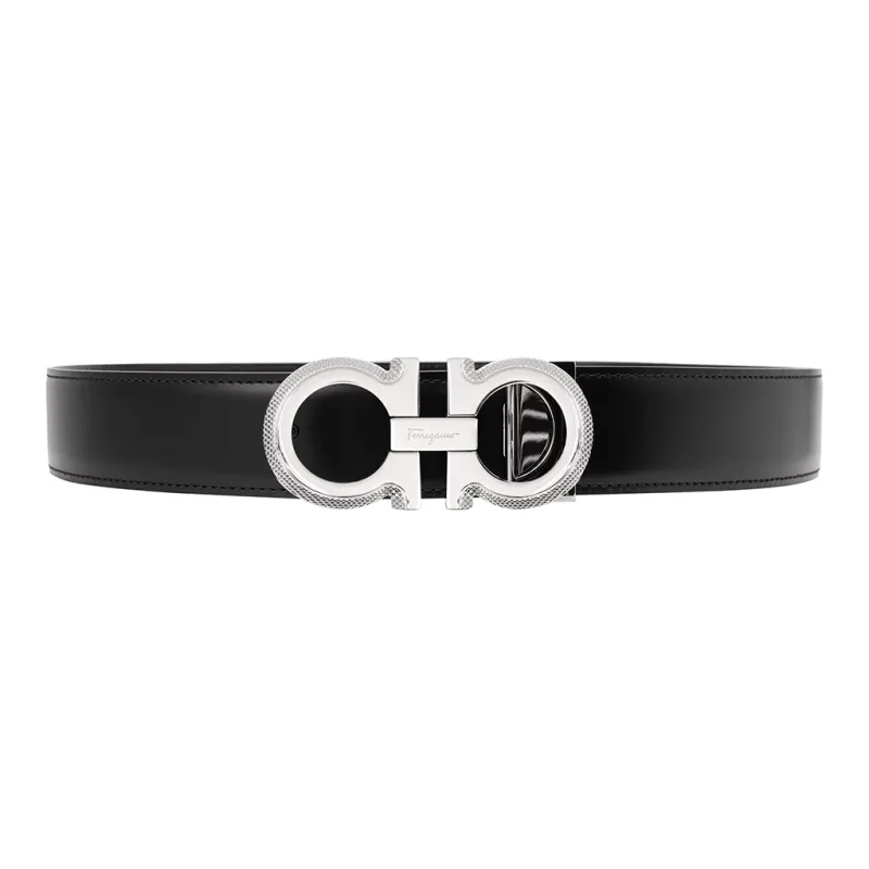 Ferragamo Gancini Leather Belts Men-3
