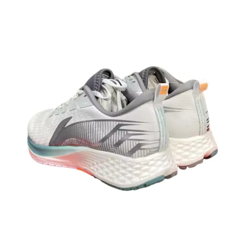 LiNing Red Hare 4 Low Top Running Shoes Men's Silver White-4