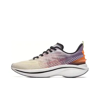 Erke Strange Bullet 3.0 Running Shoes Men Low Top Neon Orange/White/Purple