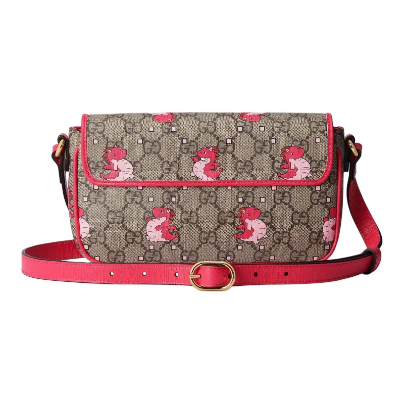 GUCCI Canvas Leather Binding Crossbody Bag, Shoulder Bag Women's-3
