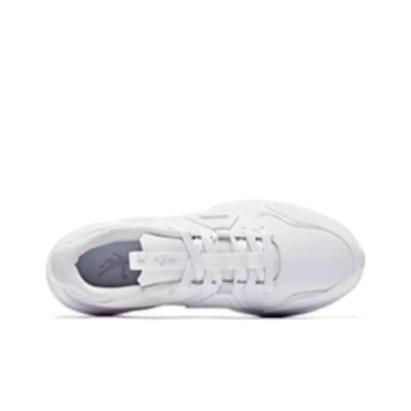 QIAODAN Cushioning Anti Slip And Wear Resistant Low Top Running Shoes Women's White Purple-2
