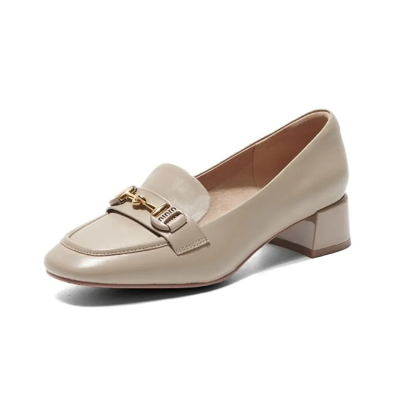 PT'SON Loafers Women's Coffee/Camel-3