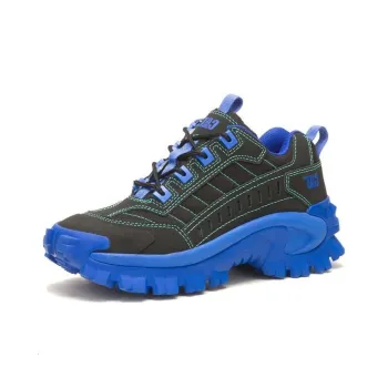 CAT INTRUDER SUPERCHARGED Wear-Resistant Casual Shoes Men's Black Blue