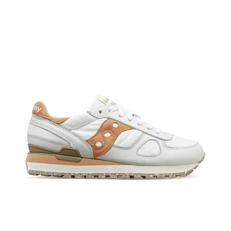 Saucony Shadow Original White Tan Women's-1
