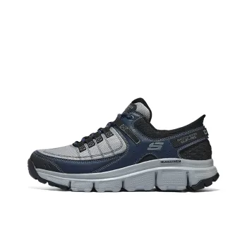 Skechers Hands Free Slip Ins Cushioning Wear Resistant Low Top Outdoor Shoes Men's Gray Blue