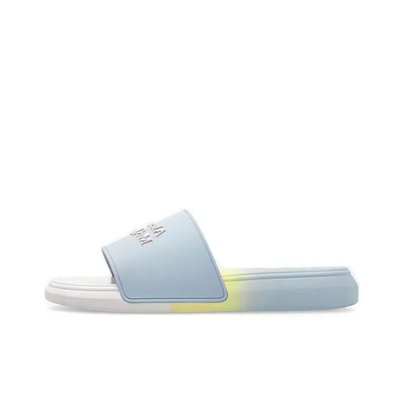 Alexander McQueen Rubber Sole Slip Resistant Slide Slippers Women's Blue-0