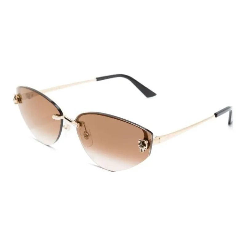 Cartier Eyewear Tiger Head-plaque Cat Eye-frame Sunglasses-0