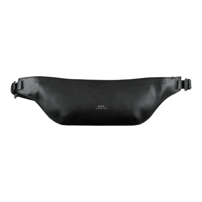 A.P.C Logo Printed Zipped Belt Bag-0