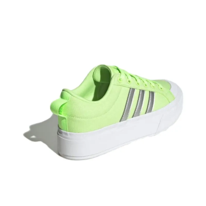 Adidas Bravada 2.0 Platform Green Spark Silver Metallic Cloud White Women's-3