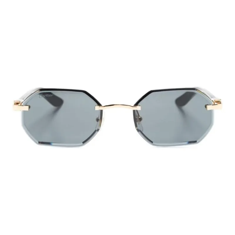 Cartier Geometric Rimless Sunglasses-1