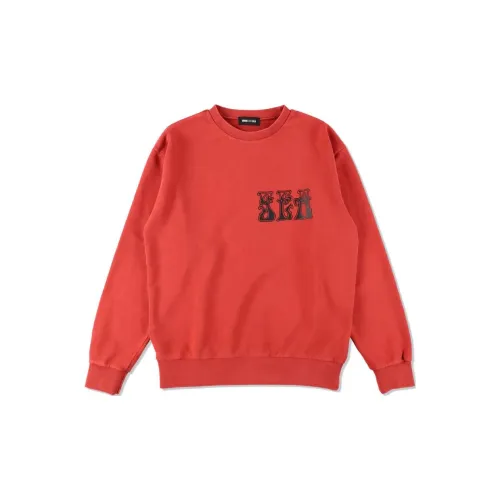 WIND AND SEA Sweatshirts Unisex Red