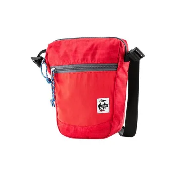 CHUMS Nylon Crossbody Bag, Shoulder Bag Unisex Red