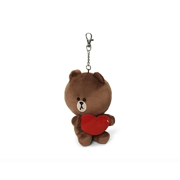 LINE FRIENDS Brown Bear Connie Rabbit Polyester Bag Accessories Unisex Heart-3