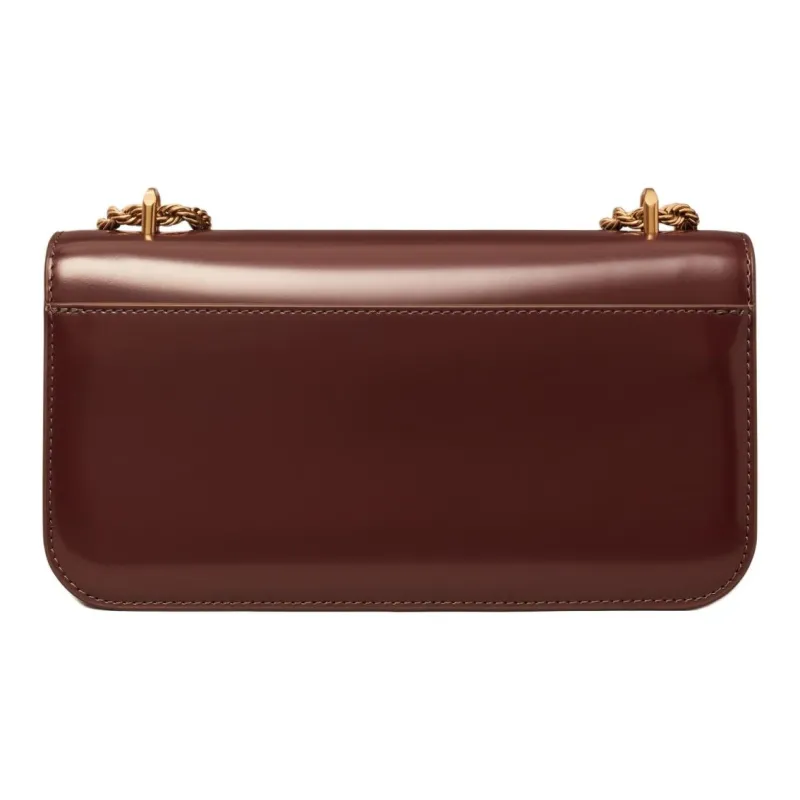 TORY BURCH Eleanor Cow Leather Baguette Bag Portable Crossbody Bag Shoulder Bag Women's Red-2