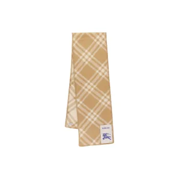 Burberry Checkered Logo Patch Scarf