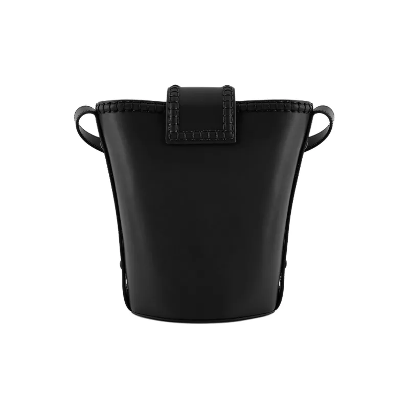 EMPORIO ARMANI Polyurethane Bucket Bag, Shoulder Bag, Crossbody Bag Women's Black-2