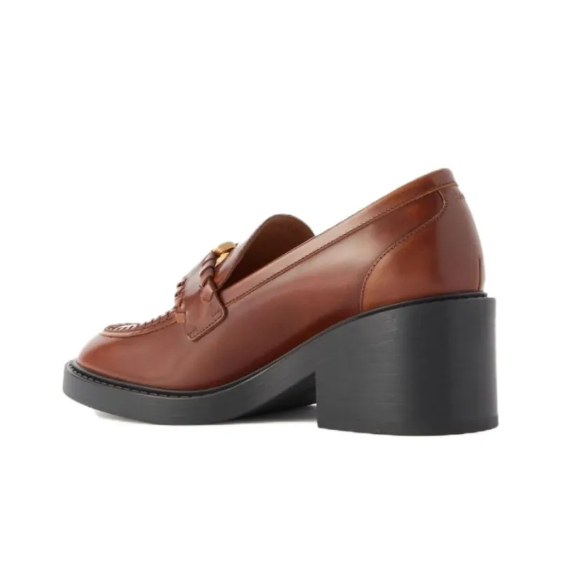 Chloé Marcie 60mm Leather Loafers-3