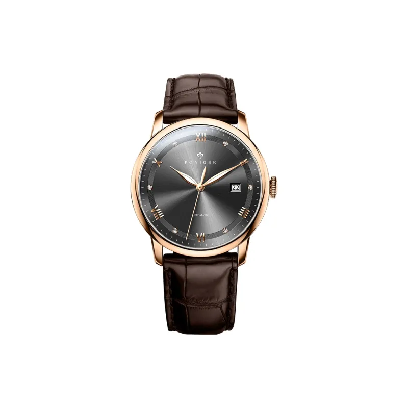 PONIGER Automatic Mechanical Movement Watch Men's Watches Gray Dial P9.17-B-29