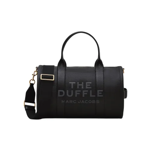 MARC JACOBS Full Grain Leather Crossbody One Shoulder Handbags Large Size Women's Black