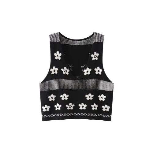 MAIGRE SIMHAT Tank Tops Women's Black