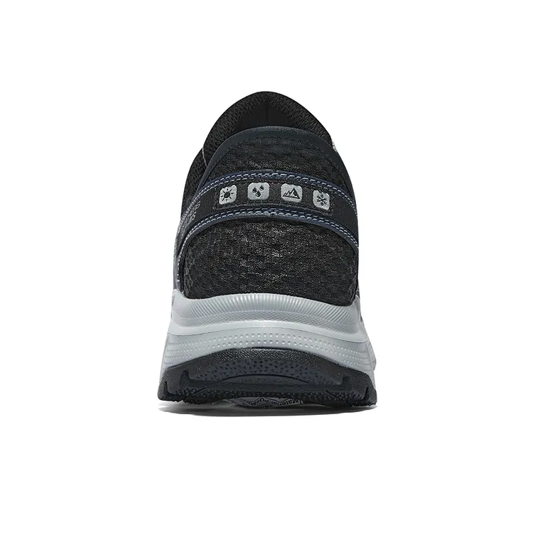 Skechers Hands Free Slip Ins Cushioning Wear Resistant Low Top Outdoor Shoes Men's Gray Blue-3