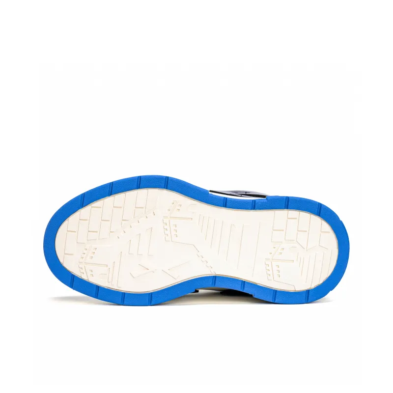 Same Way Eye Catching Bag Cushioning Height Increasing Slip Resistant Low Top Skateboard Shoes Unisex Klein Blue-4