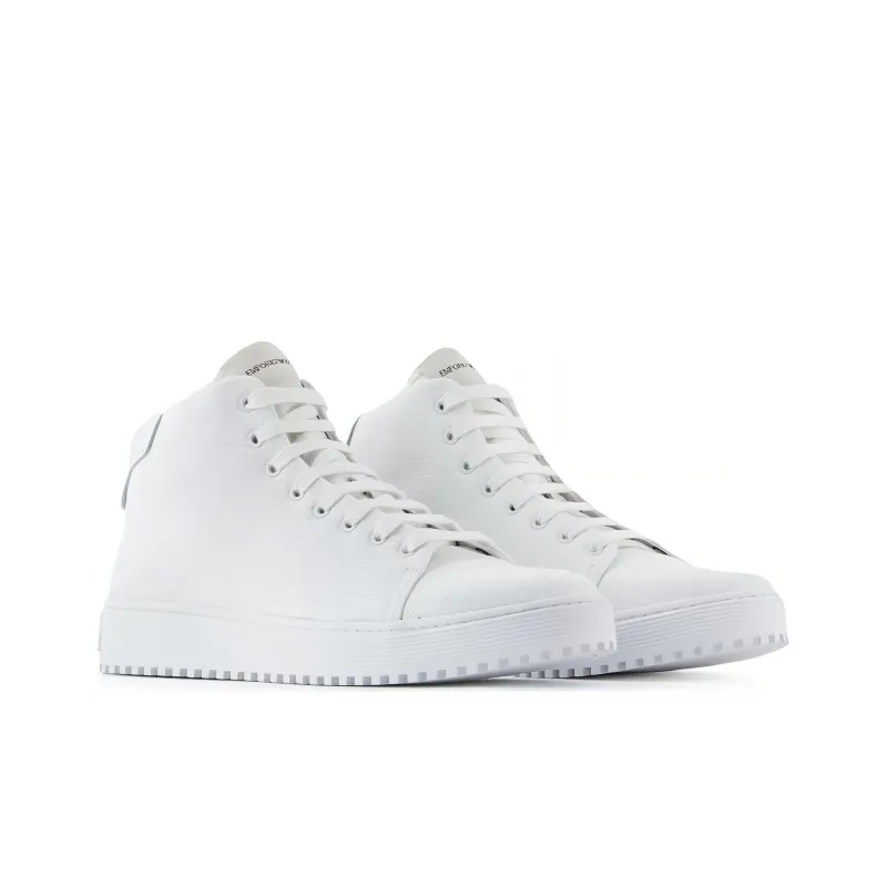 EMPORIO ARMANI Skateboard Shoes Men's White-2
