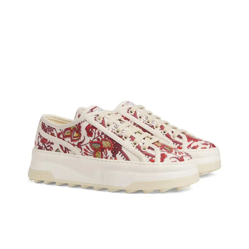 GUCCI Women's Floral Print Sneaker-1
