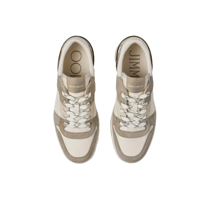 Jimmy Choo Florent Low Top Skateboard Shoes Men's Taupe-2