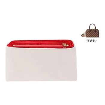 Ingenuity Handmade Nylon DuPont Paper Liner Bag Water-Resistant Storage Bag Strap Women's White/Red/Beige