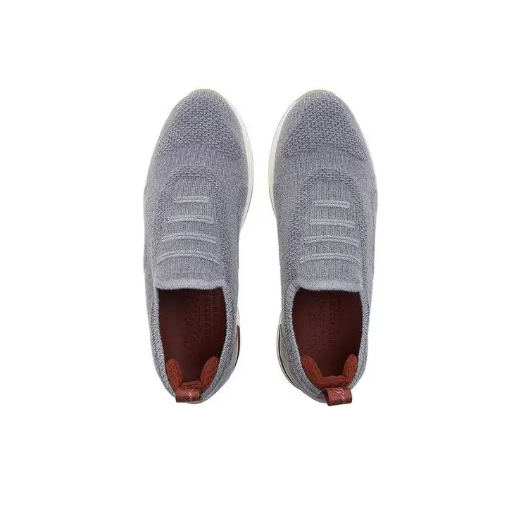 Loro Piana Low Top Casual Shoes Women's Gray-3