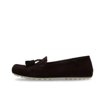 Loro Piana Gommino Loafers Women's Brown Black