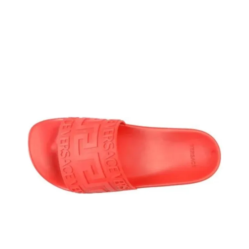 VERSACE Rubber Pool Slide Red-3