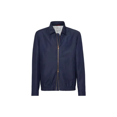 Brunello Cucinelli Jackets Men Blue