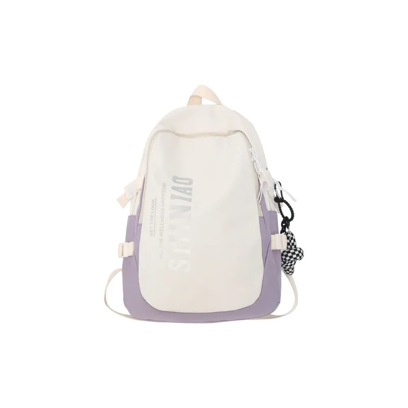 LEXI Nylon Backpack Regular Unisex Black/Gray/Blue/Orange/Purple-9