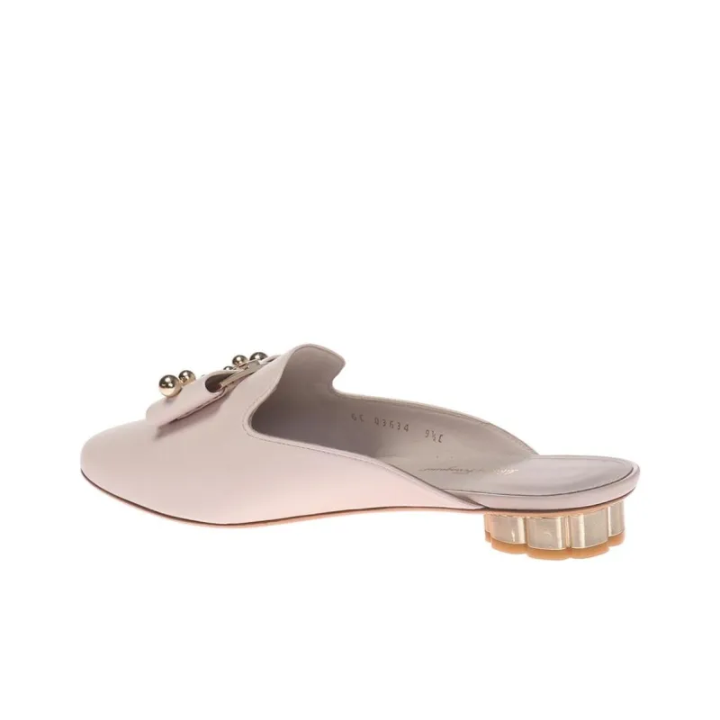 FERRAGAMO Closed Toe Slippers Women's Pink-3