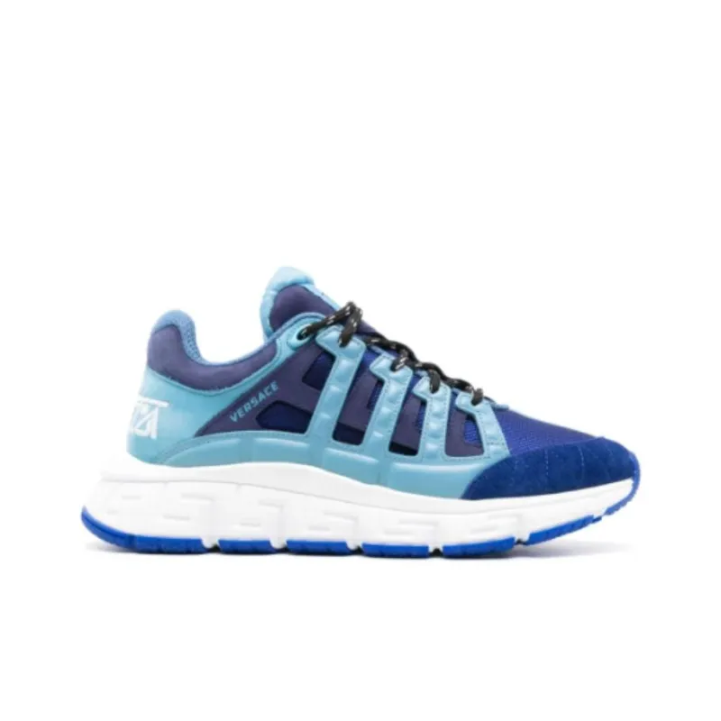 VERSACE Trigreca Low Top Blue Navy-1