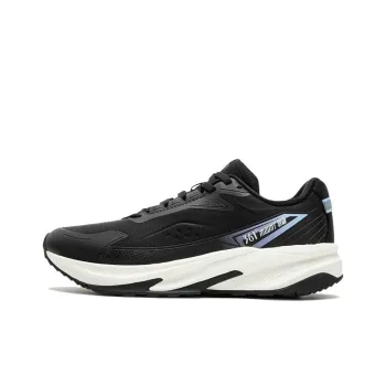 361° Cushioning, Abrasion Resistant, And Waterproof Low Top Running Shoes Women's Black Blue