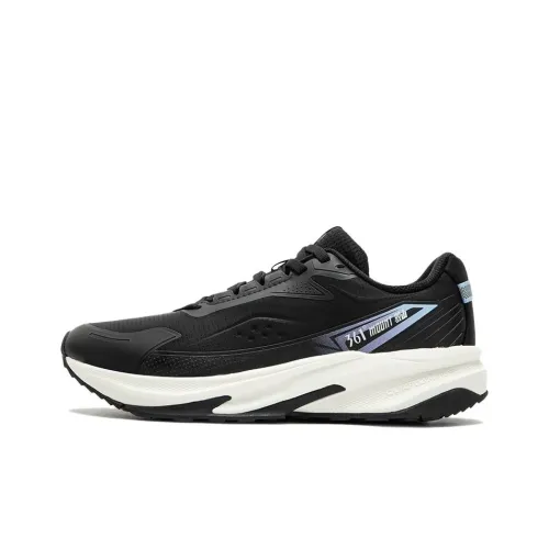361° Cushioning, Abrasion Resistant, And Waterproof Low Top Running Shoes Women's Black Blue