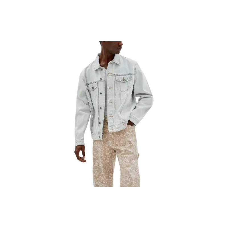 GUESS Originals Kit Denim Jacket Jackets Coats Men's Light Blue-2