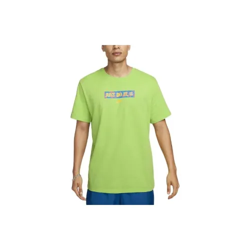 Nike T-Shirts Men Neon Green