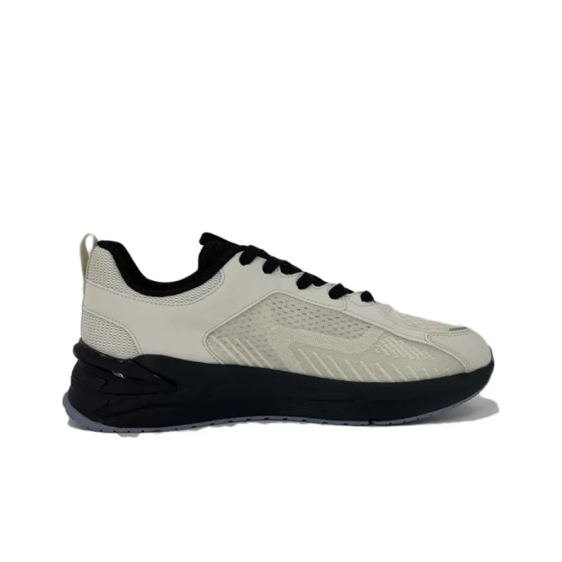 QIAODAN Cushioning Wear-Resistant Low-Top Running Shoes Men's Beige Black-1