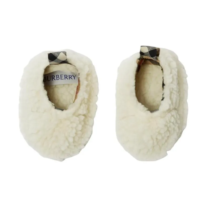 Burberry Polyester Acrylic Fiber Beanies Baby White-4