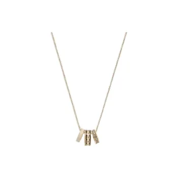COACH Brass, Enamel, Swarovski Crystal Necklaces Women's Gold