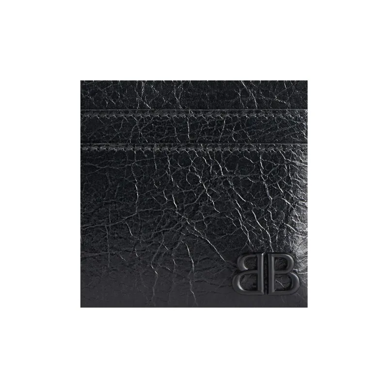 Balenciaga Mens Monaco Card Holder Black-6