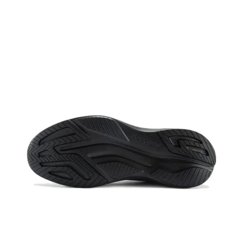 Saucony Lancer Cushioned Wear Resistant Breathable Low Top Training Running Shoes Unisex Black-4